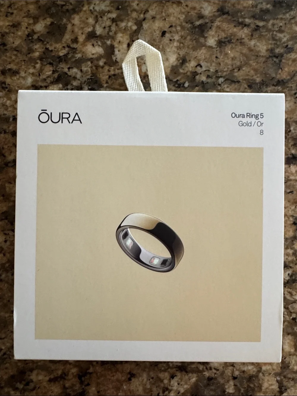 Oura Ring 5 Gold and Black